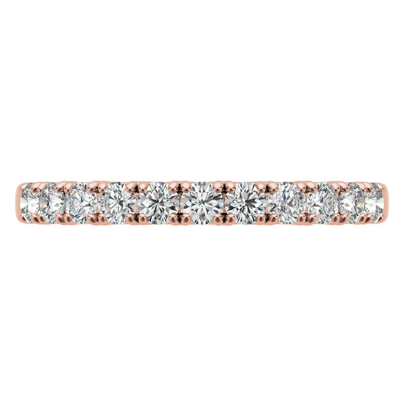 11-Stone 2mm Round Brilliant Moissanite Anniversary Ring 0.33ct