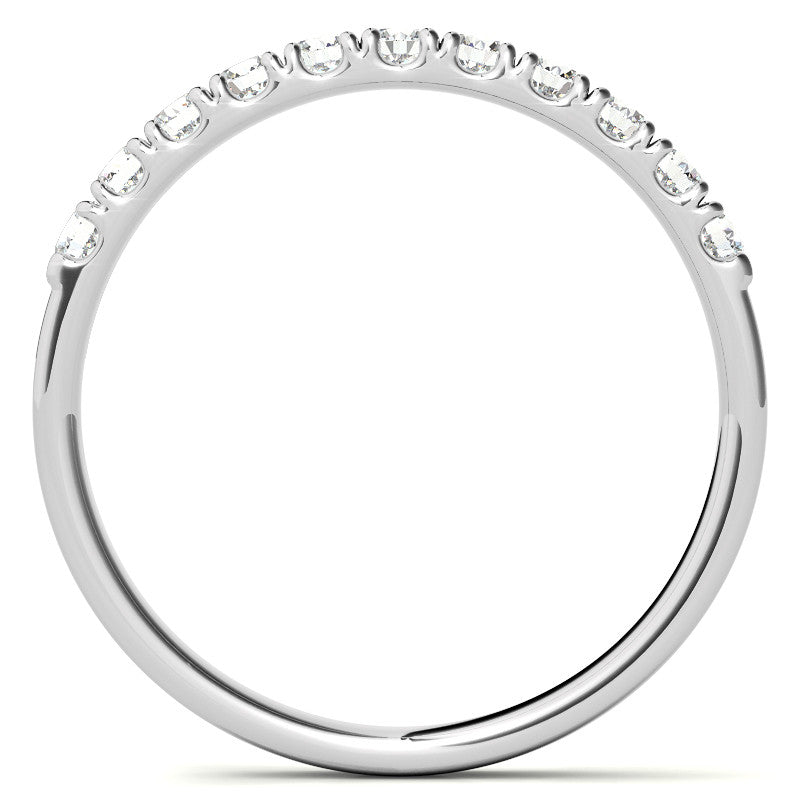 11-Stone 2mm Round Brilliant Moissanite Anniversary Ring 0.33ct