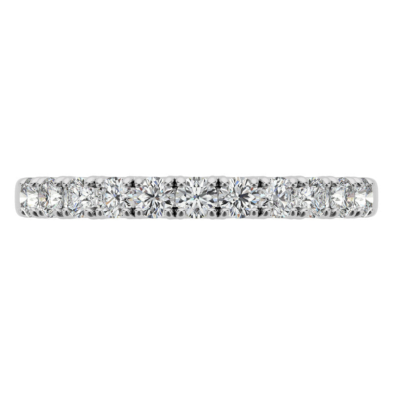 11-Stone 2mm Round Brilliant Moissanite Anniversary Ring 0.33ct