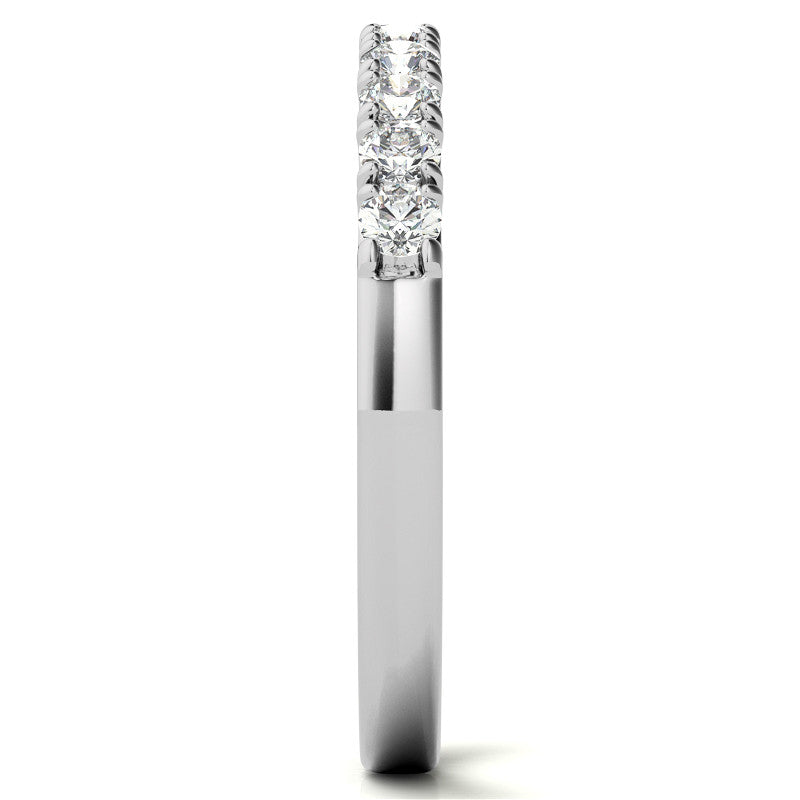 11-Stone 2mm Round Brilliant Moissanite Anniversary Ring 0.33ct