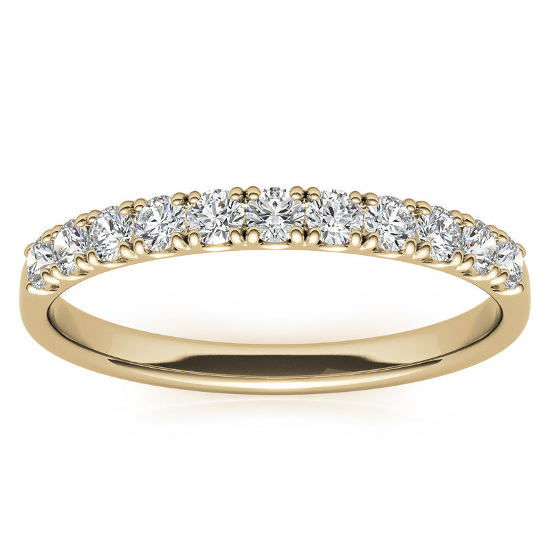 11-Stone 2mm Round Brilliant Moissanite Anniversary Ring 0.33ct