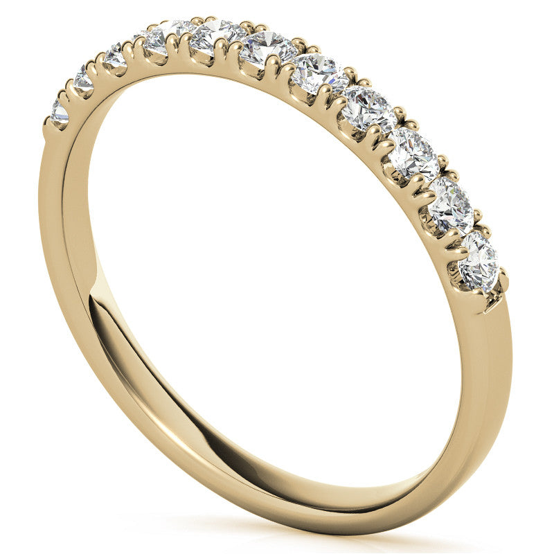 11-Stone 2mm Round Brilliant Moissanite Anniversary Ring 0.33ct