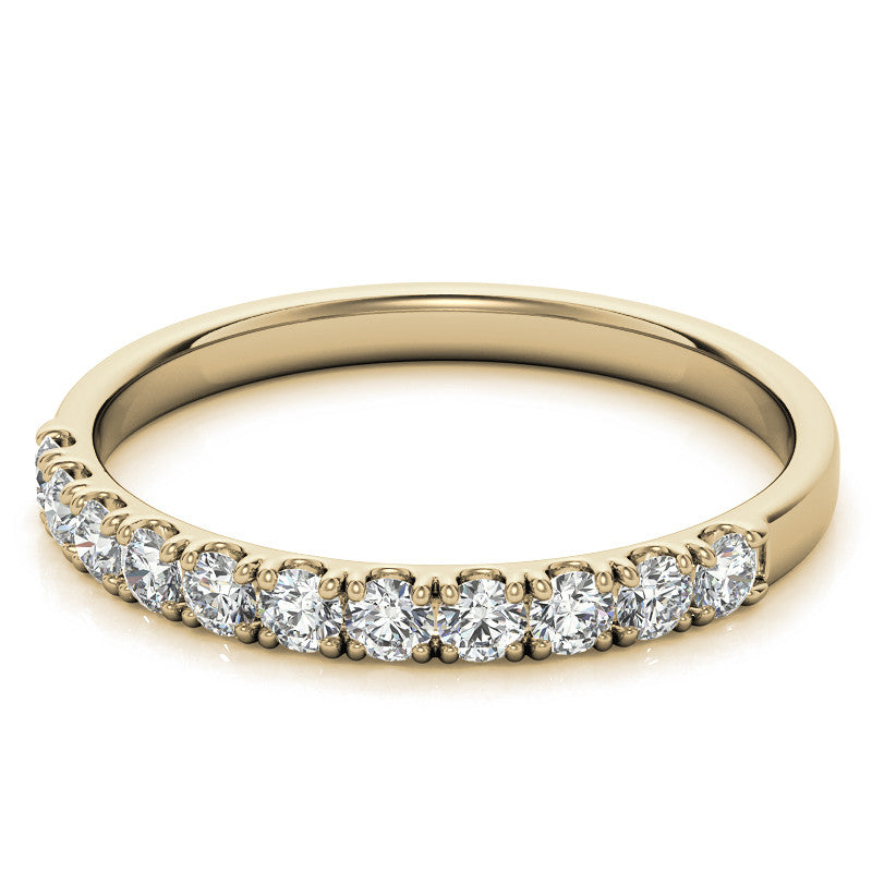 11-Stone 2mm Round Brilliant Moissanite Anniversary Ring 0.33ct