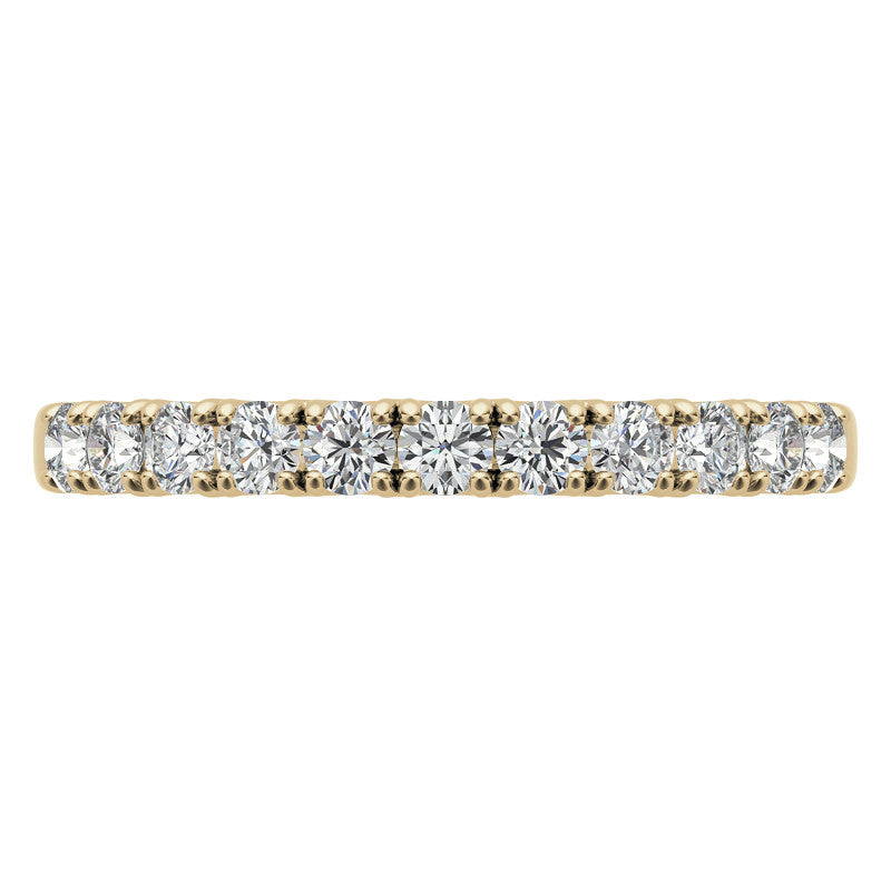 11-Stone 2mm Round Brilliant Moissanite Anniversary Ring 0.33ct