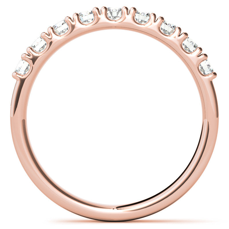 9-Stone 2.5mm Round Brilliant Moissanite Anniversary Ring 0.27ct