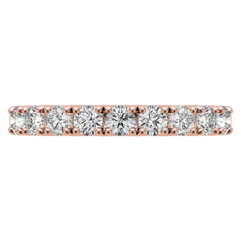 9-Stone 2.5mm Round Brilliant Moissanite Anniversary Ring 0.27ct