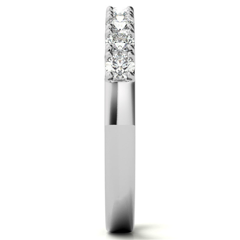 9-Stone 2.5mm Round Brilliant Moissanite Anniversary Ring 0.27ct