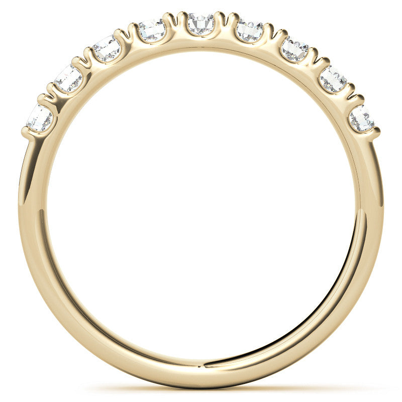 9-Stone 2.5mm Round Brilliant Moissanite Anniversary Ring 0.27ct
