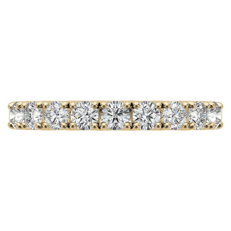 9-Stone 2.5mm Round Brilliant Moissanite Anniversary Ring 0.27ct
