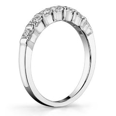 2.5mm 7-stone Princess cut Moissanite Bar Anniversary Ring