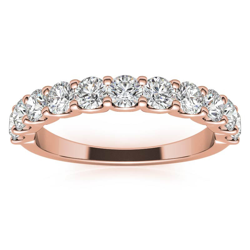 11-stone 3mm Round Brilliant Moissanite Anniversary Band