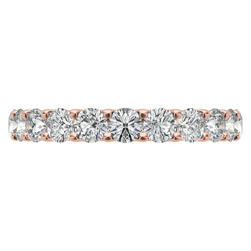 11-stone 3mm Round Brilliant Moissanite Anniversary Band
