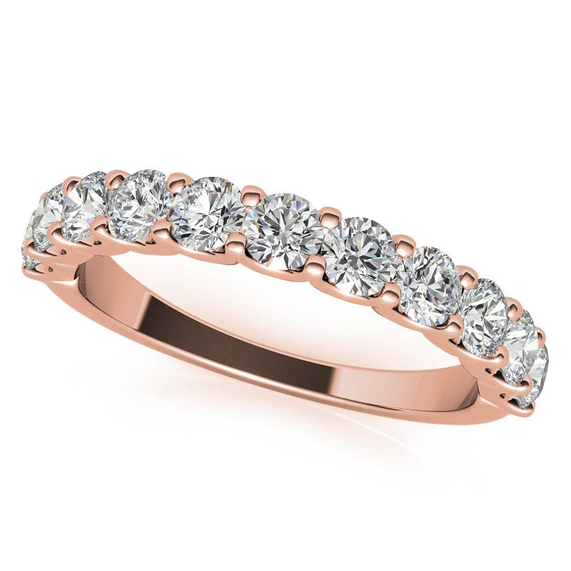 11-stone 3mm Round Brilliant Moissanite Anniversary Band