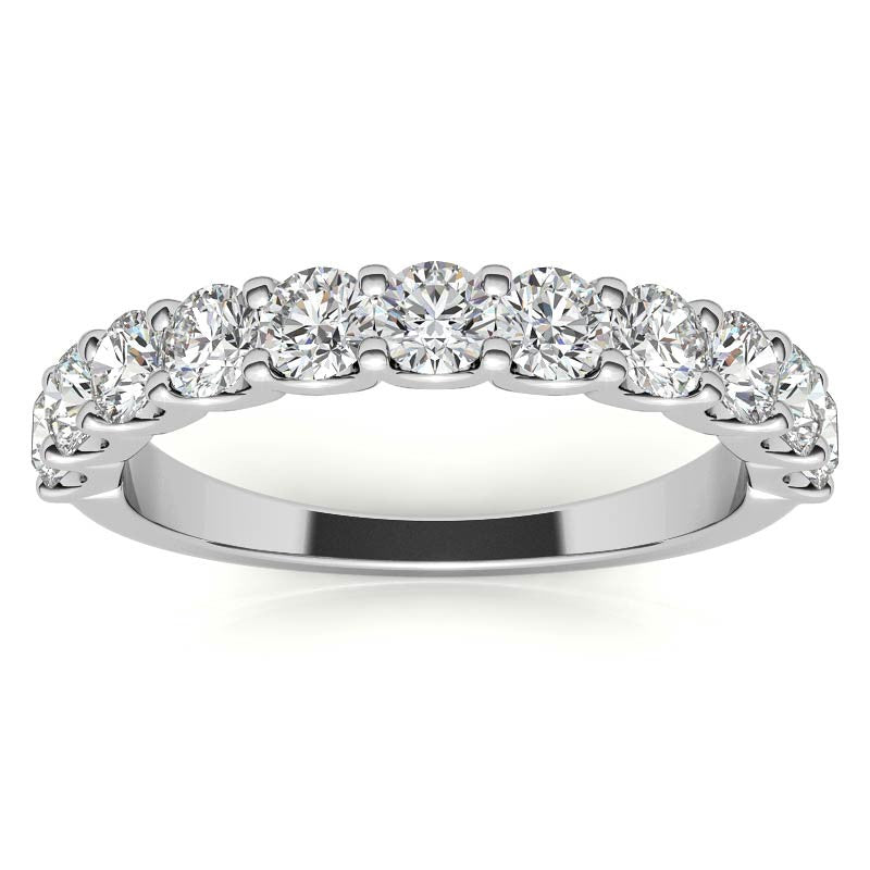 11-stone 3mm Round Brilliant Moissanite Anniversary Band