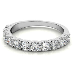 11-stone 3mm Round Brilliant Moissanite Anniversary Band
