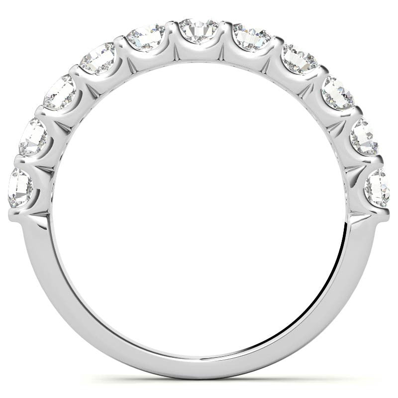 11-stone 3mm Round Brilliant Moissanite Anniversary Band