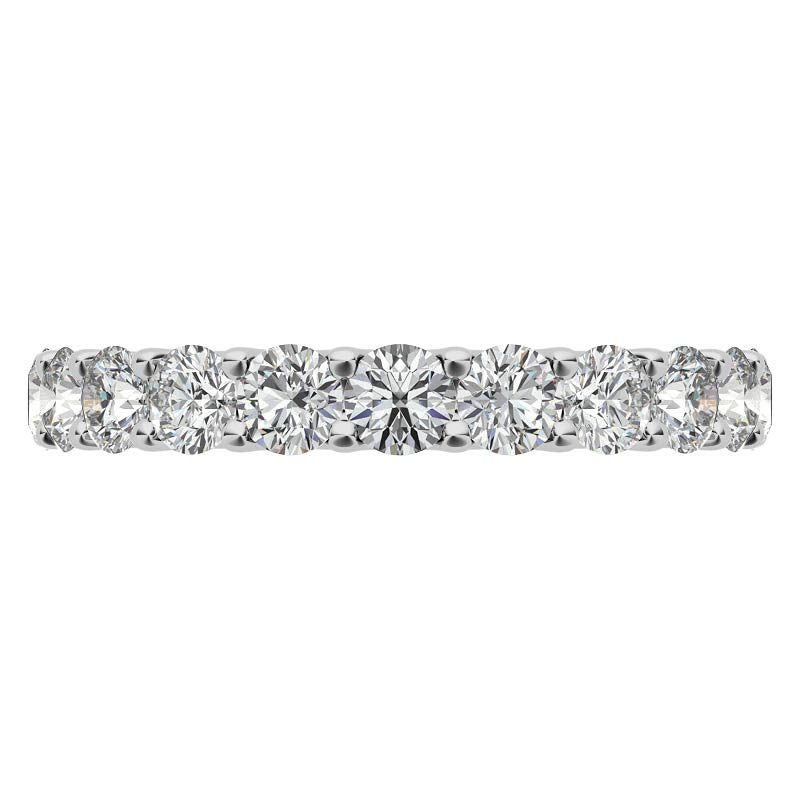 11-stone 3mm Round Brilliant Moissanite Anniversary Band