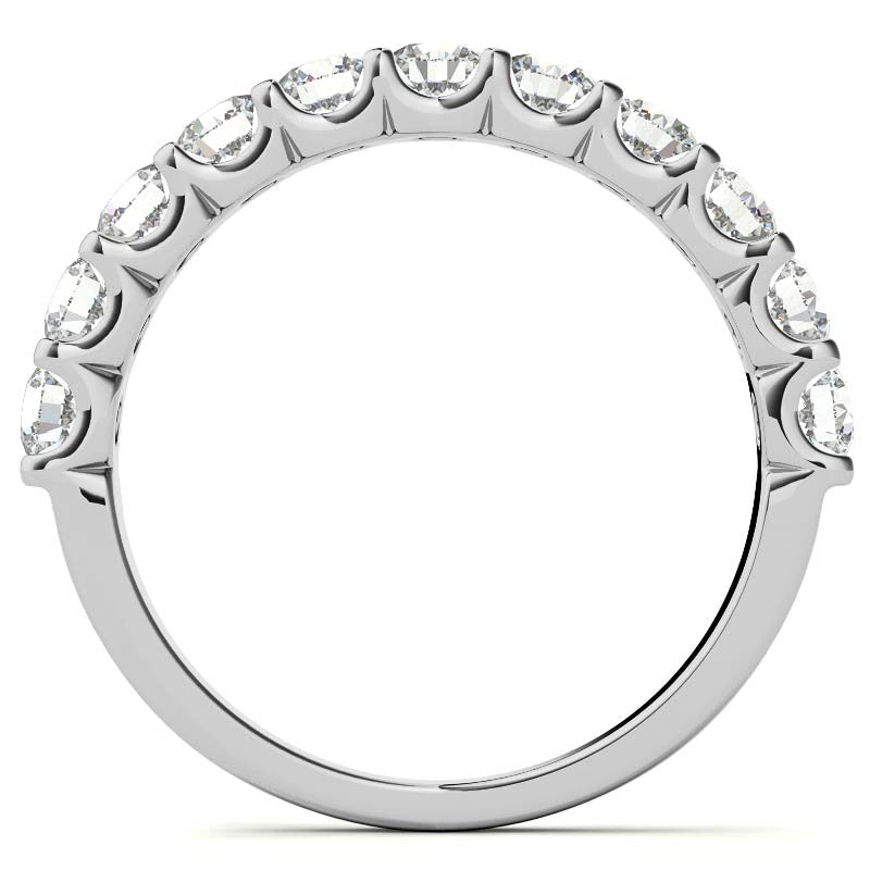 11-stone 3mm Round Brilliant Moissanite Anniversary Band