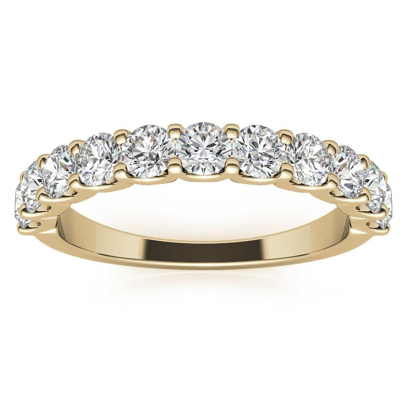 11-stone 3mm Round Brilliant Moissanite Anniversary Band