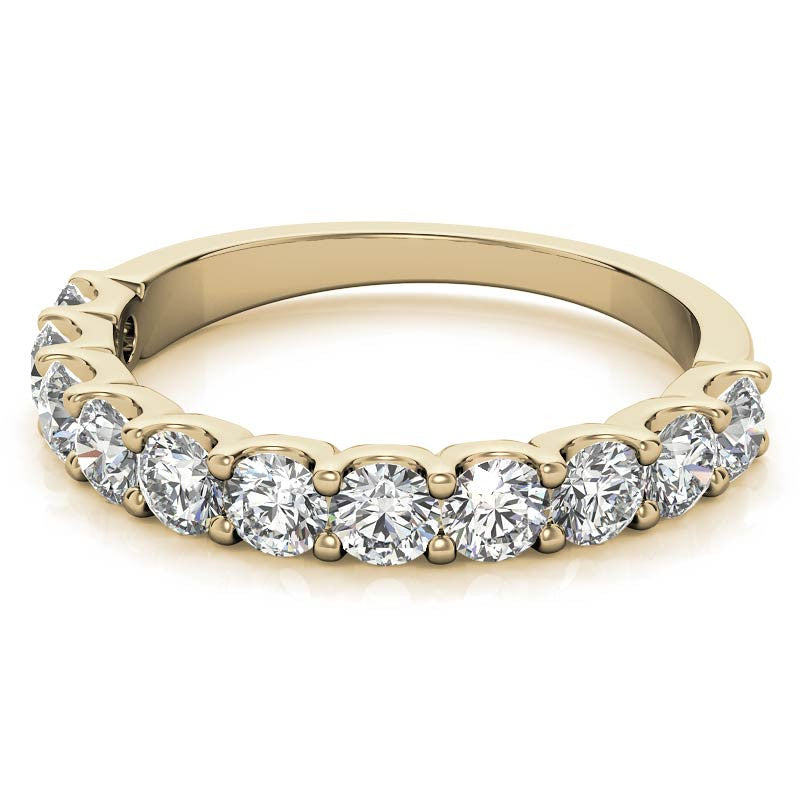11-stone 3mm Round Brilliant Moissanite Anniversary Band