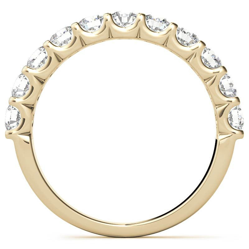 11-stone 3mm Round Brilliant Moissanite Anniversary Band