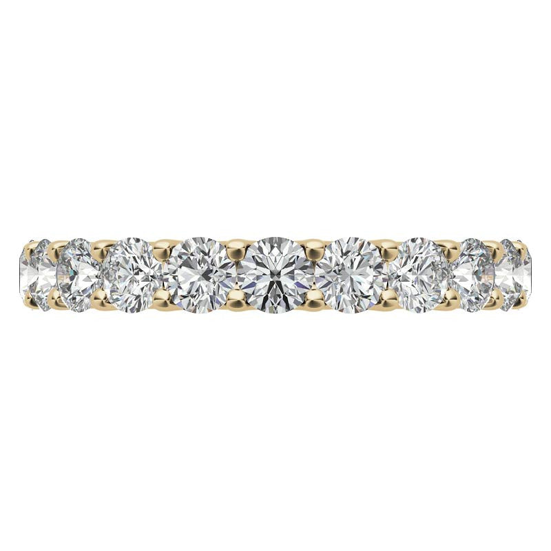 11-stone 3mm Round Brilliant Moissanite Anniversary Band
