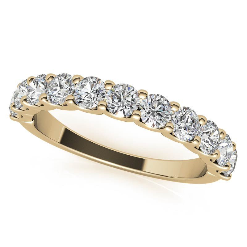 11-stone 3mm Round Brilliant Moissanite Anniversary Band
