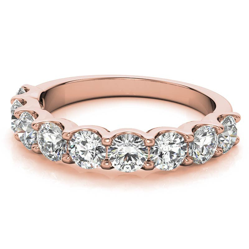 9-Stone 3.5mm Round Brilliant Moissanite Anniversary Band