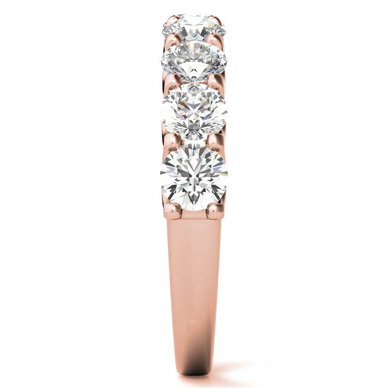 9-Stone 3.5mm Round Brilliant Moissanite Anniversary Band