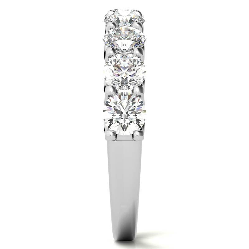 9-Stone 3.5mm Round Brilliant Moissanite Anniversary Band