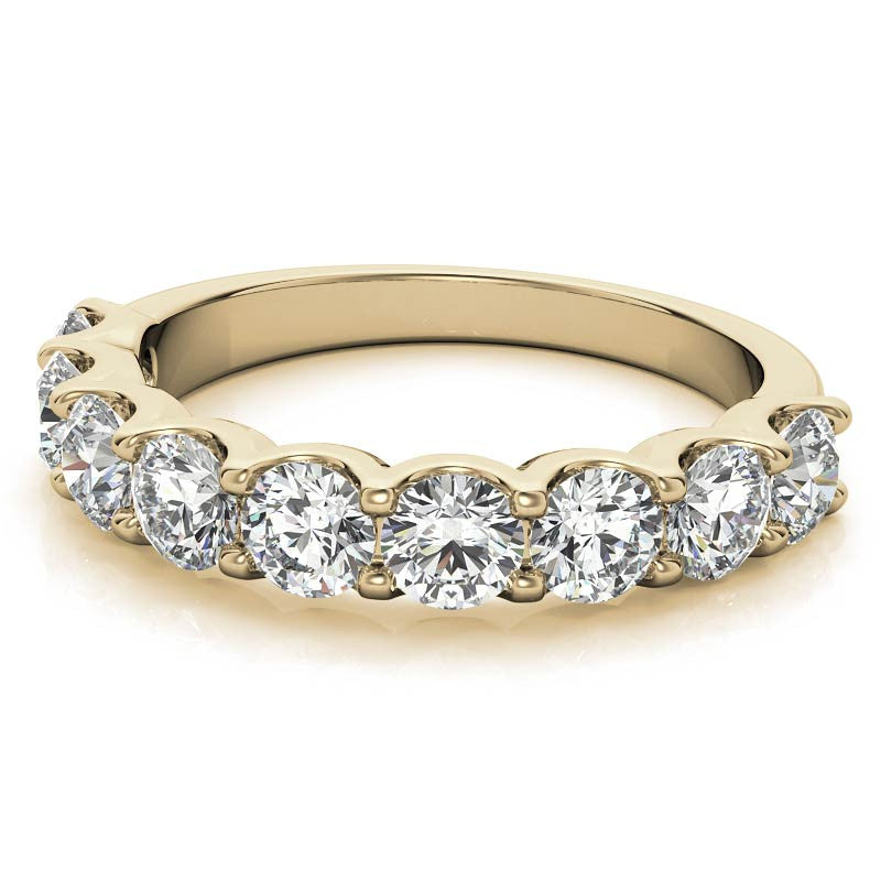 9-Stone 3.5mm Round Brilliant Moissanite Anniversary Band