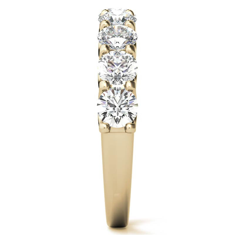9-Stone 3.5mm Round Brilliant Moissanite Anniversary Band