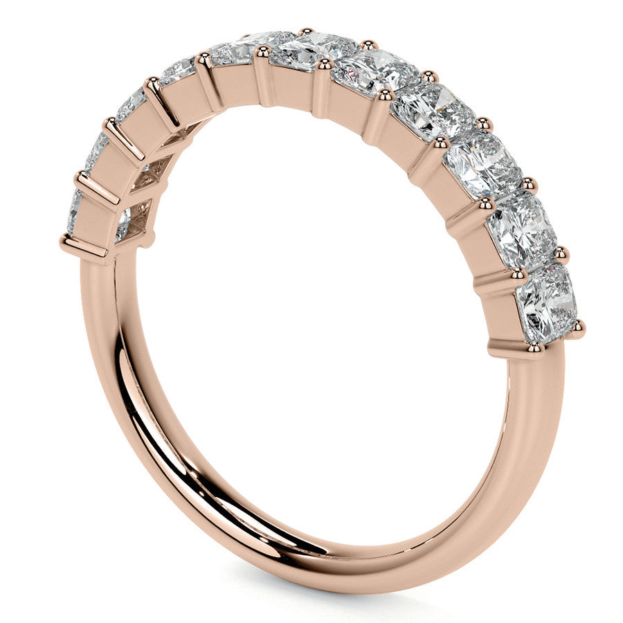 11-Stone 3x2.5mm Radiant Moissanite Anniversary Band
