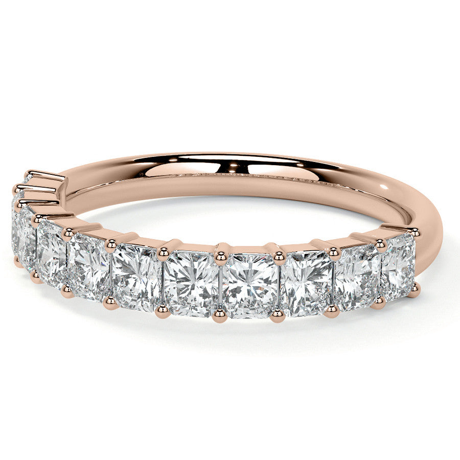 11-Stone 3x2.5mm Radiant Moissanite Anniversary Band