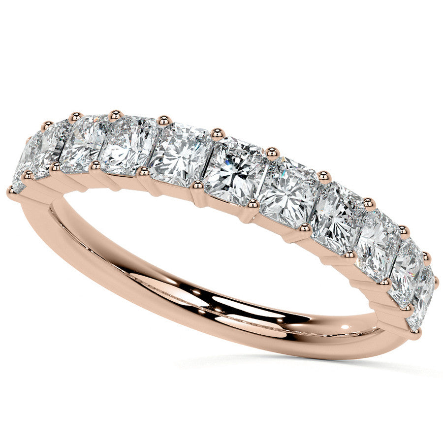 11-Stone 3x2.5mm Radiant Moissanite Anniversary Band
