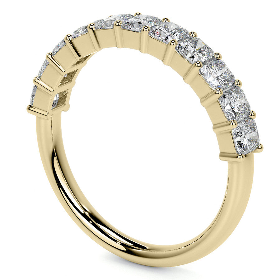 11-Stone 3x2.5mm Radiant Moissanite Anniversary Band