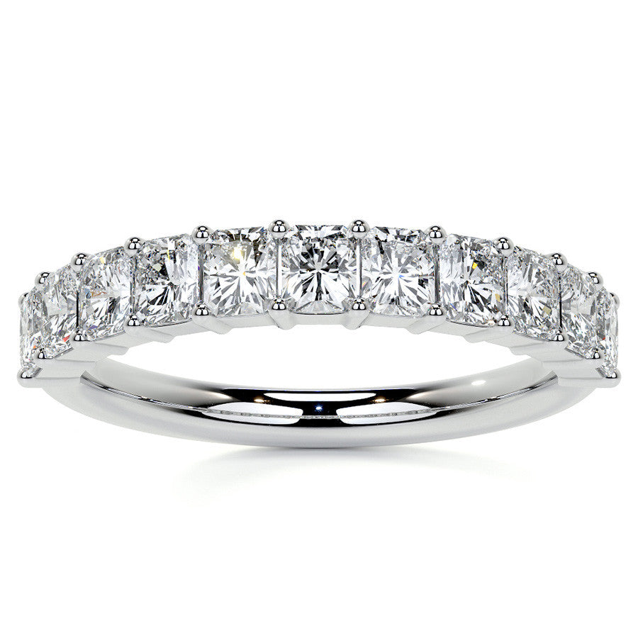 11-Stone 3x2.5mm Radiant Moissanite Anniversary Band