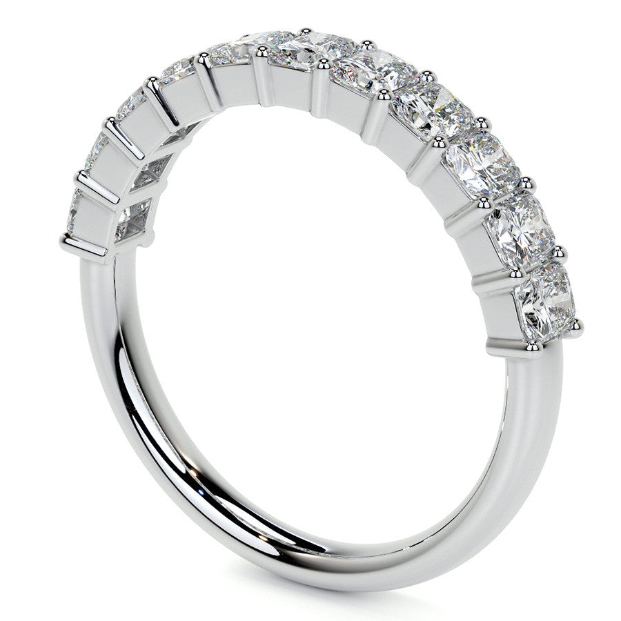 11-Stone 3x2.5mm Radiant Moissanite Anniversary Band