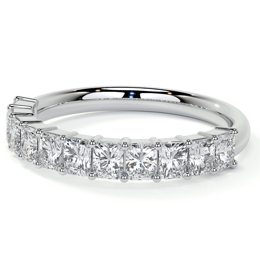 11-Stone 3x2.5mm Radiant Moissanite Anniversary Band