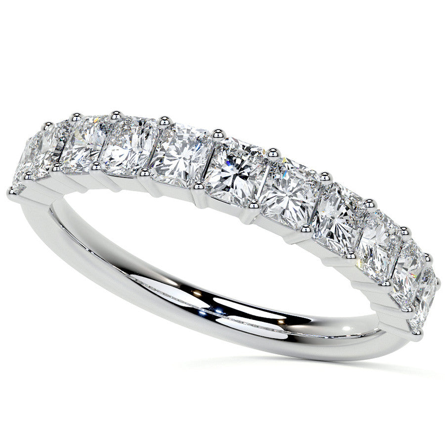 11-Stone 3x2.5mm Radiant Moissanite Anniversary Band