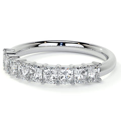 9-Stone 3x2.5mm Radiant Moissanite Anniversary Band