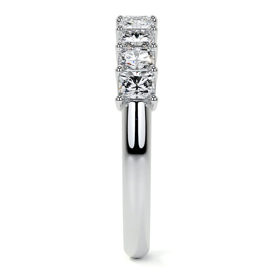 9-Stone 3x2.5mm Radiant Moissanite Anniversary Band