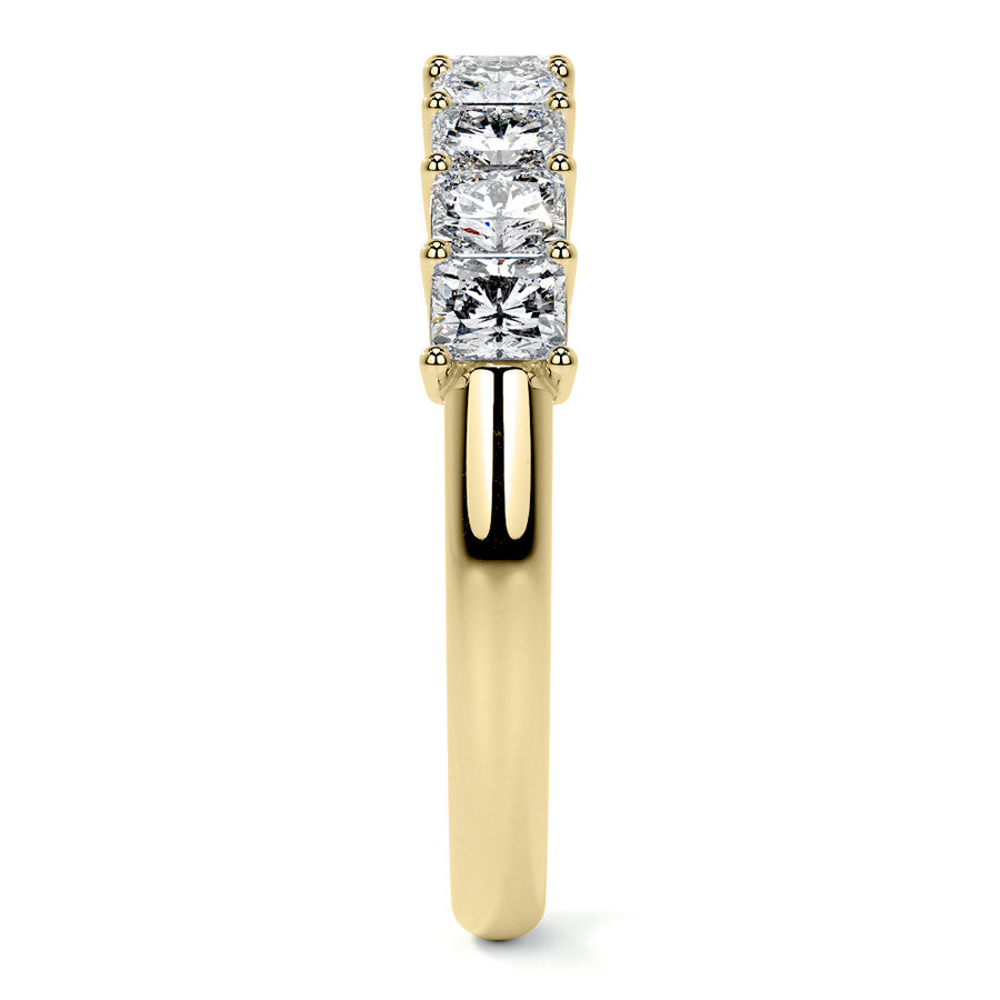 9-Stone 3x2.5mm Radiant Moissanite Anniversary Band