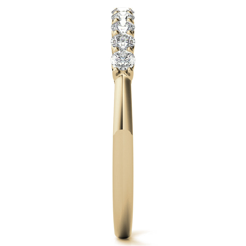 11-Stone Round Brilliant Moissanite Shared-Prong Ring - 2mm 0.33ct