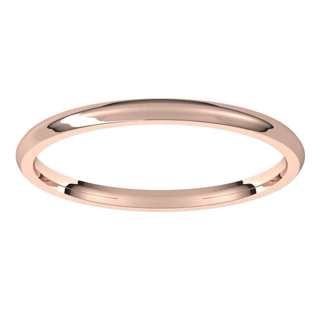 1.5mm Comfort Fit Medium Weight Wedding Band