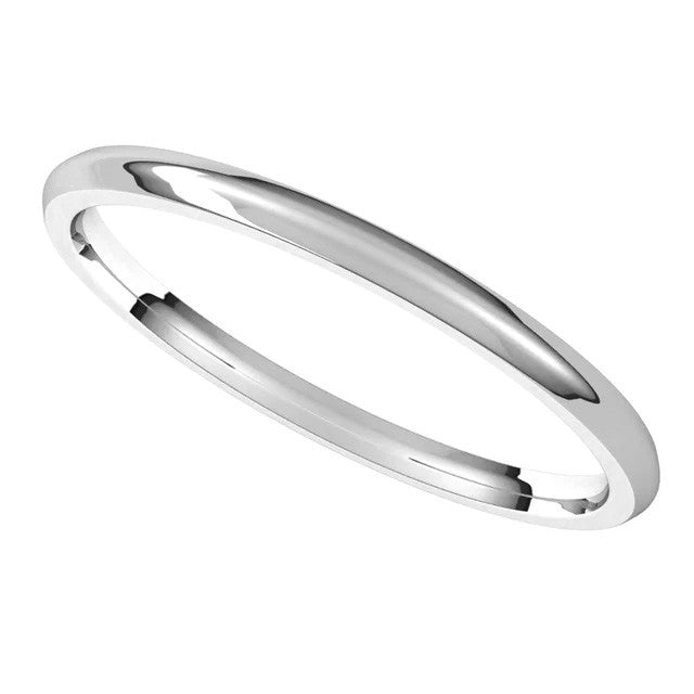 1.5mm Comfort Fit Medium Weight Wedding Band