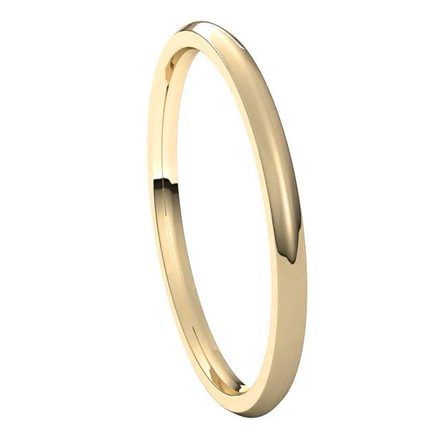 1.5mm Comfort Fit Medium Weight Wedding Band