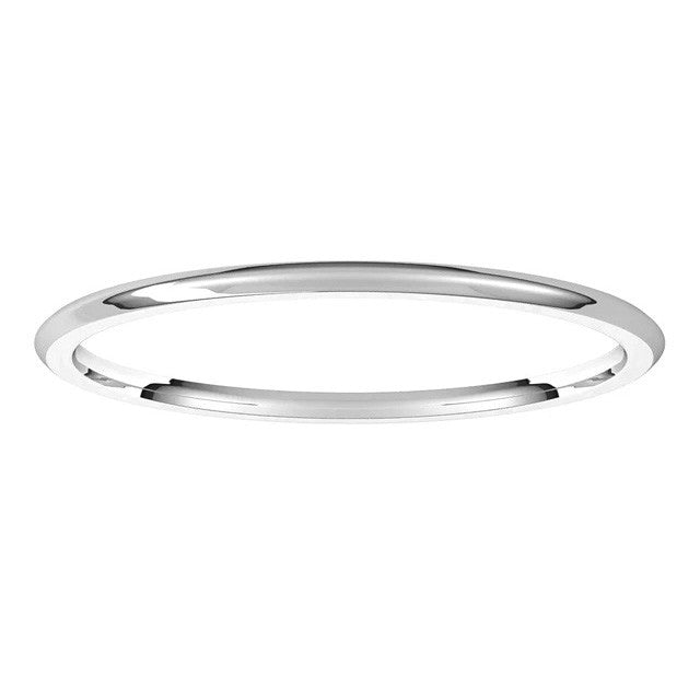 1mm Comfort Fit Medium Weight Wedding Band - 14k