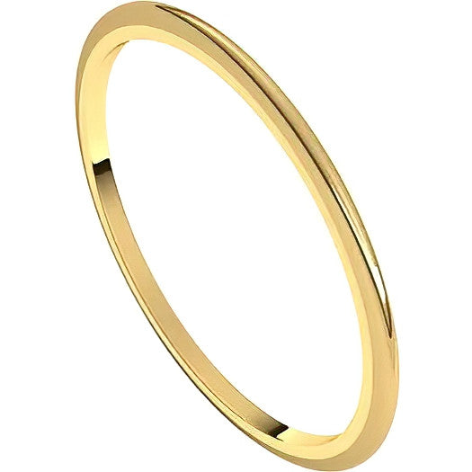 1mm Comfort Fit Medium Weight Wedding Band - 14k