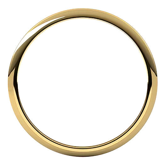1mm Comfort Fit Medium Weight Wedding Band - 14k